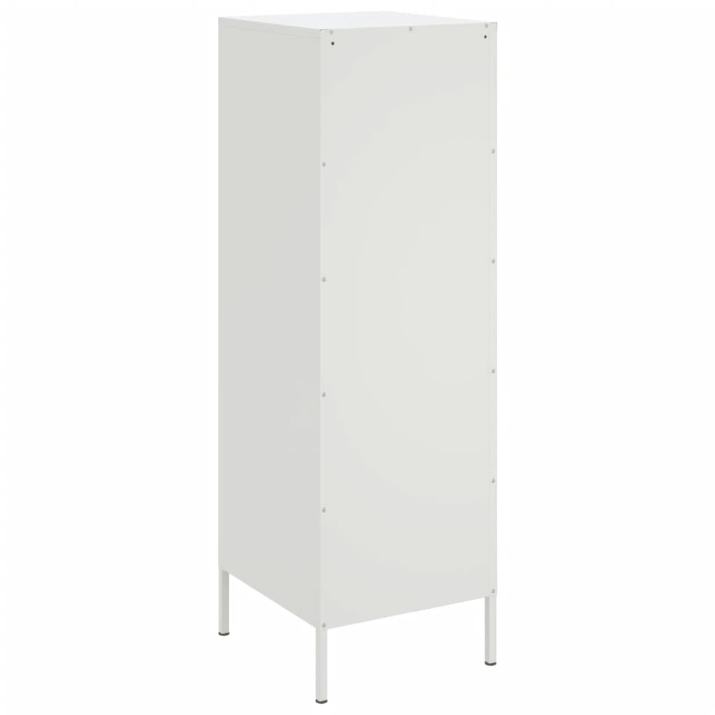 vidaXL Aparador alto 36x39x113 cm aço branco