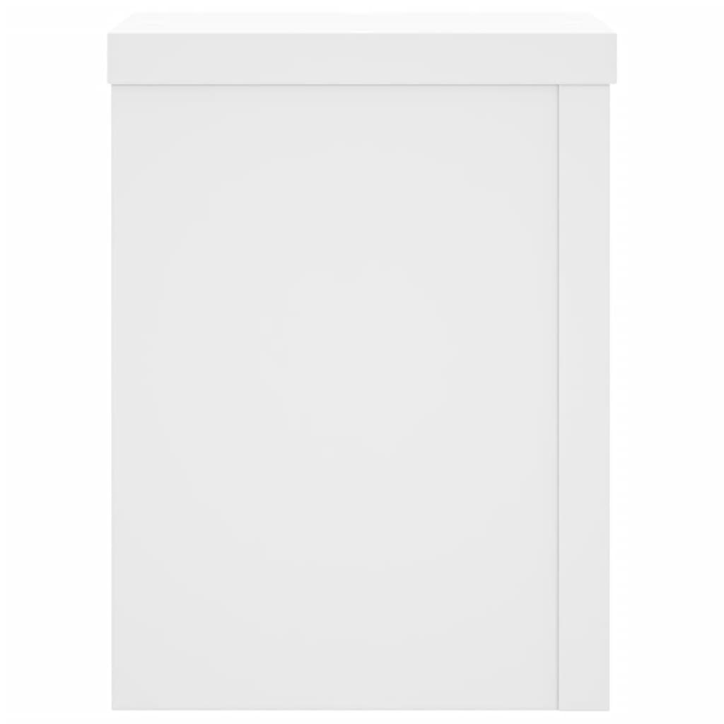 vidaXL Suportes p/ plantas 2 pcs 15x15x20 cm derivados madeira branco