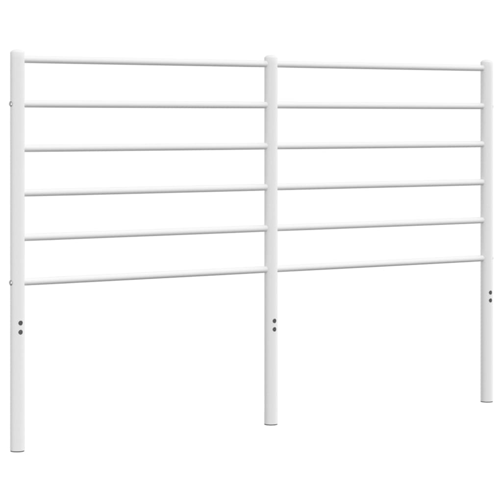 vidaXL Cabeceira de cama 150 cm metal branco