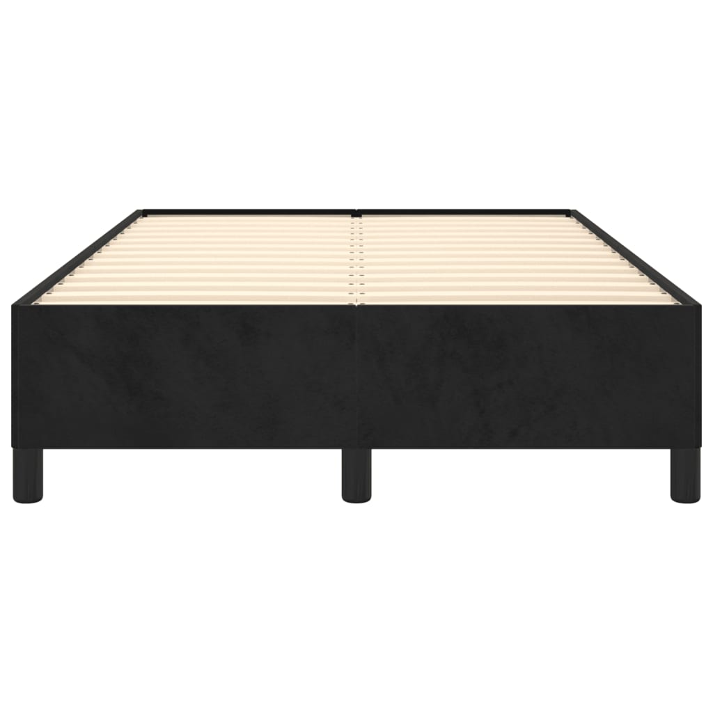 vidaXL Estrutura de cama 120x200 cm veludo preto