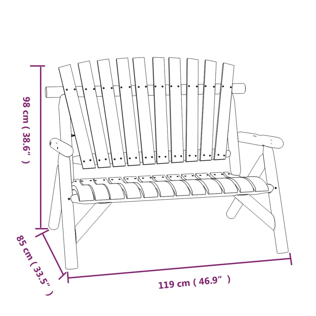 vidaXL 5 pcs conjunto lounge de jardim madeira de abeto maciça