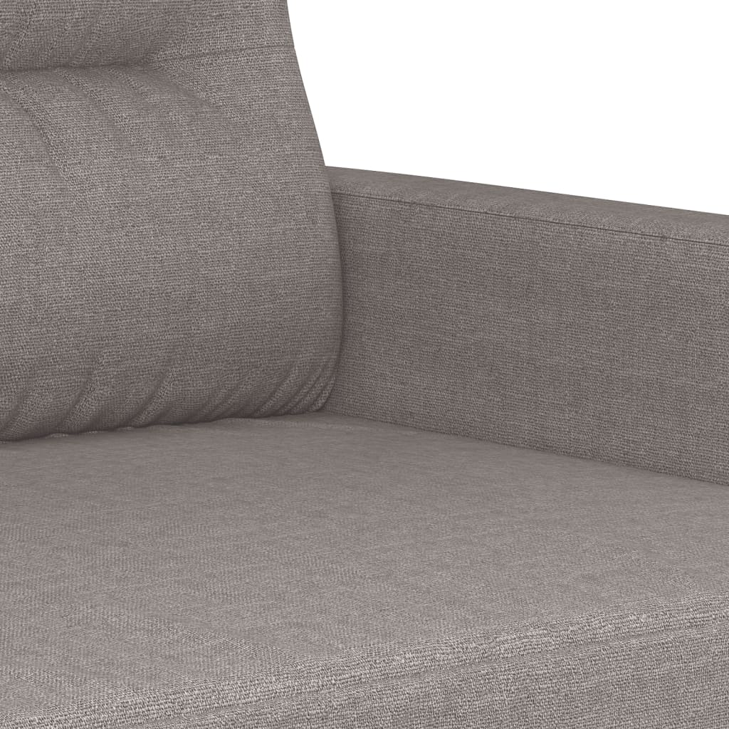 vidaXL Sofá de 3 lugares tecido 180 cm cinzento-acastanhado
