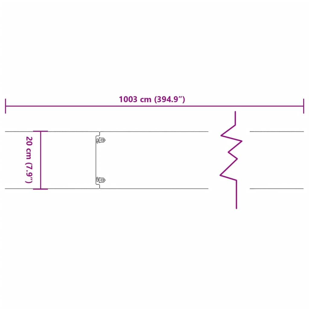 vidaXL Bordas de relvado 10 pcs 20x103 cm aço corten flexível