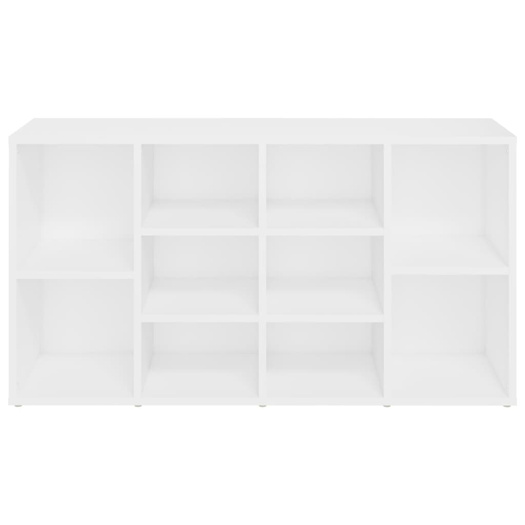 vidaXL Sapateira 103x30x54,5 cm contraplacado branco