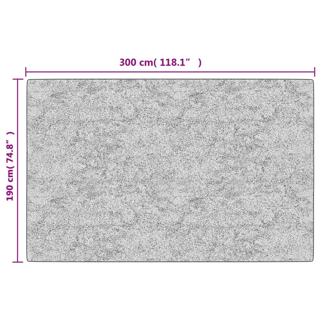 vidaXL Tapete lavável antiderrapante 190x300 cm multicor