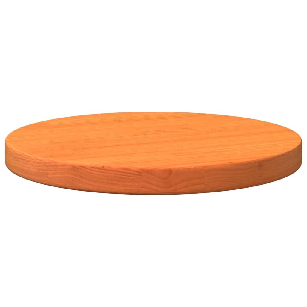 vidaXL Tampo de mesa redondo Ø30x2,5 cm pinho maciço castanho-mel