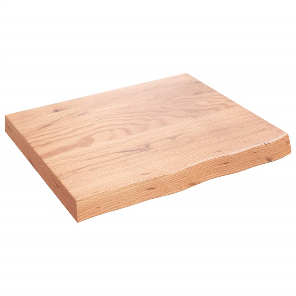vidaXL Bancada p/ WC 60x50x(2-6) cm madeira maciça tratada castanho