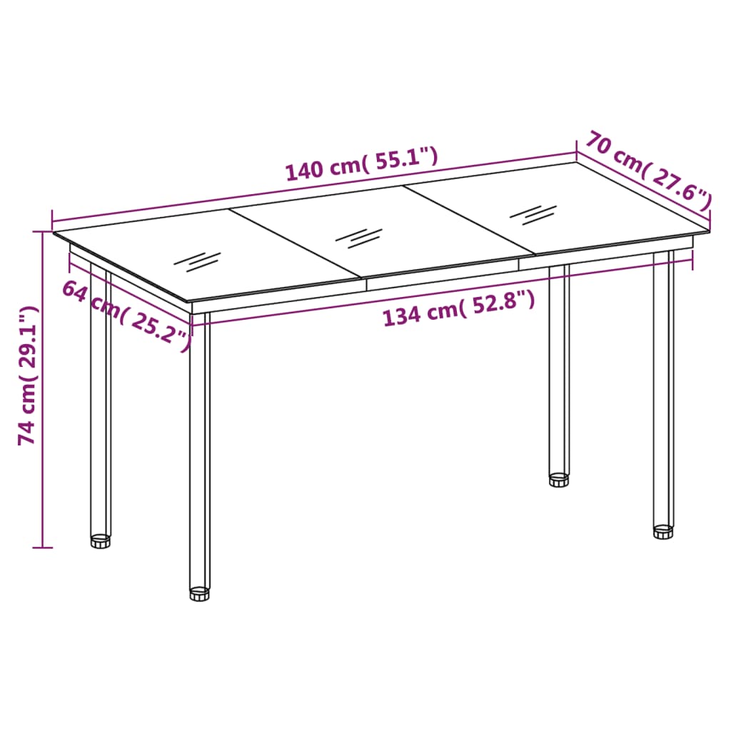 vidaXL 5 pcs conjunto de jantar para jardim cinzento