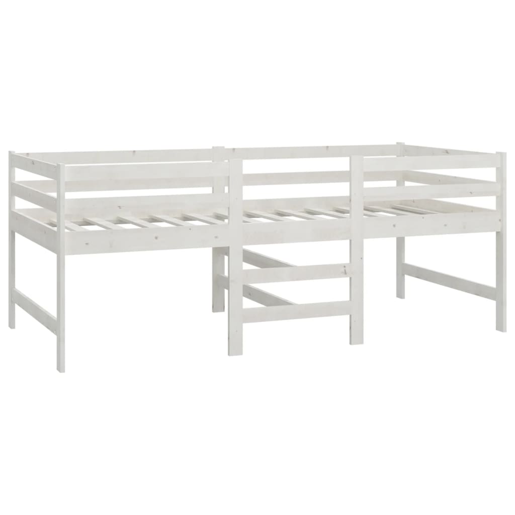 vidaXL Cama sem colchão 90x200 cm madeira de pinho maciça branco