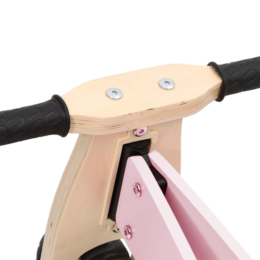 vidaXL Bicicleta de equilíbrio p/ crianças 2 em 1 rosa