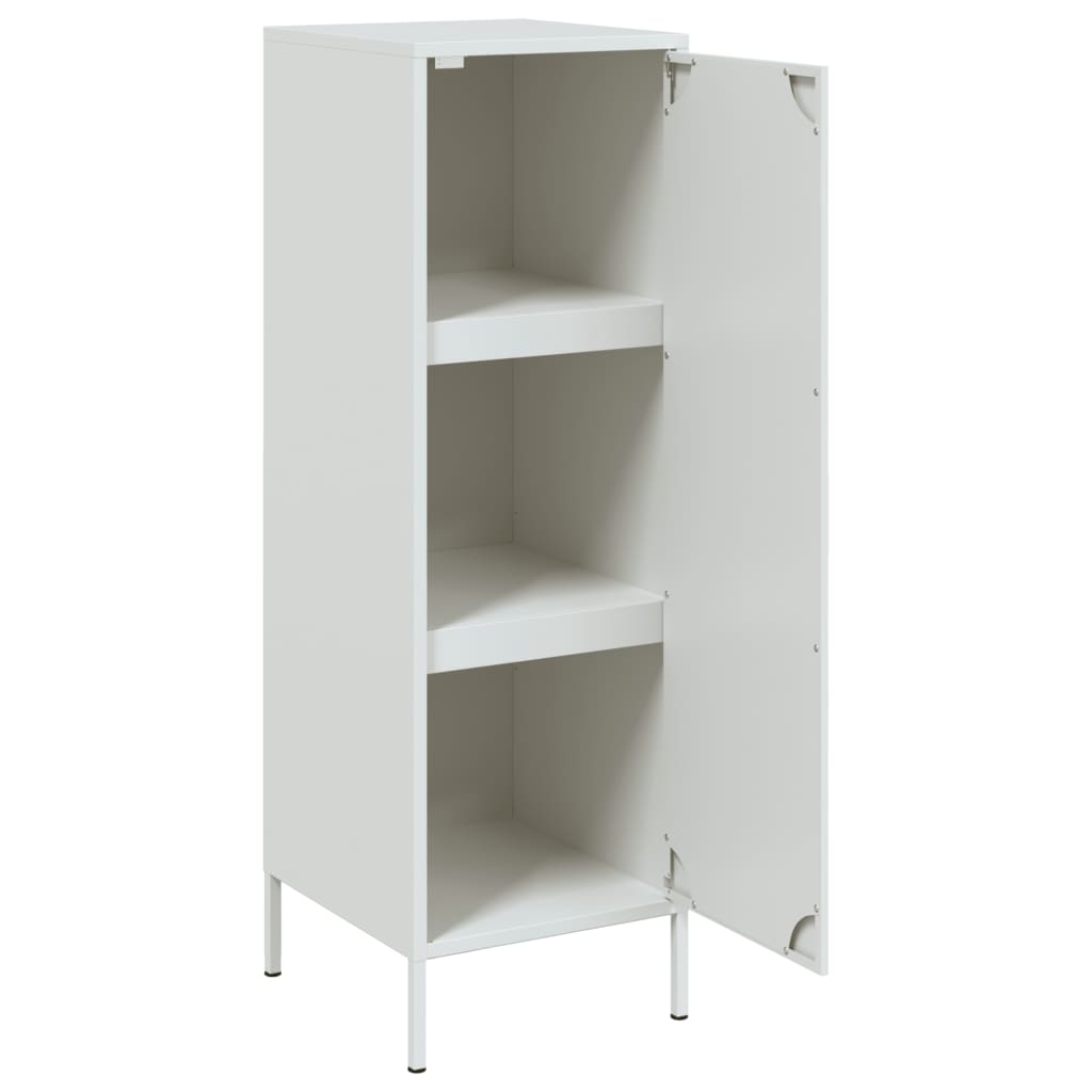 vidaXL Aparador alto 36x39x113 cm aço branco