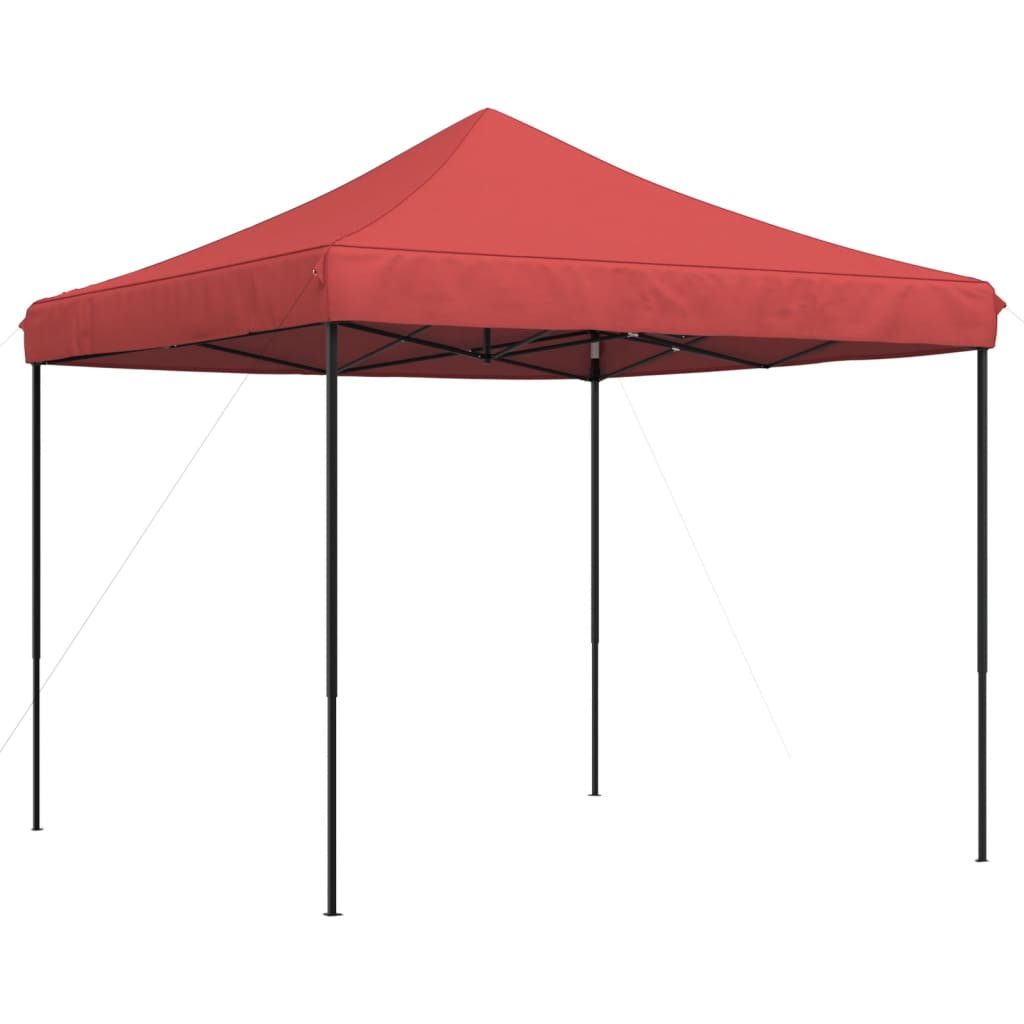 vidaXL Tenda para festas pop-up dobrável 292x292x315 cm bordô