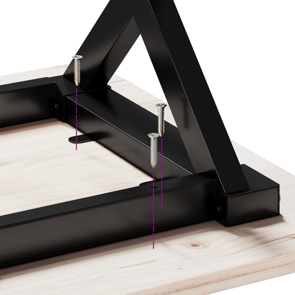 vidaXL Pernas para mesa de jantar estrutura em X ferro fundido