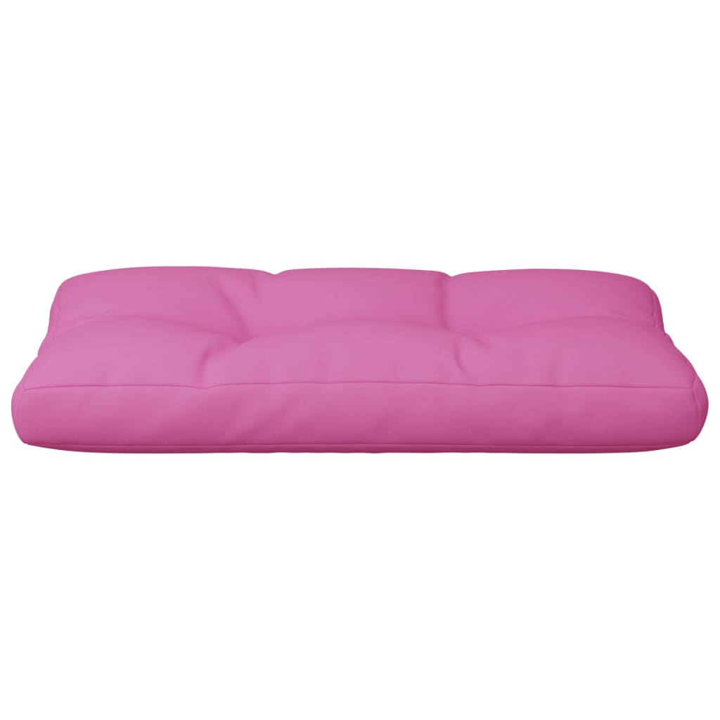 vidaXL Almofadão para sofá de paletes 80x40x12 cm tecido rosa