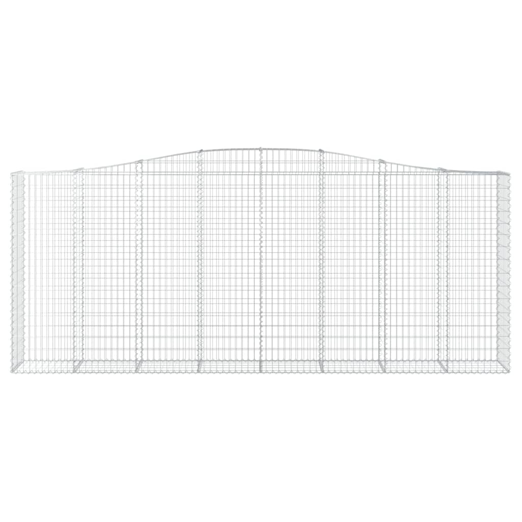 vidaXL Cestos gabião arqueados 6pcs 400x50x160/180cm ferro galvanizado