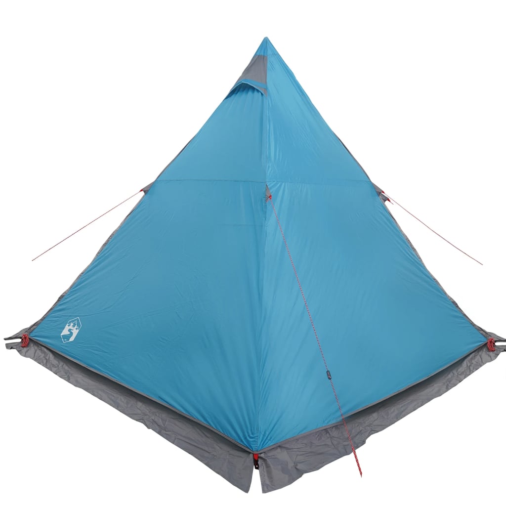 vidaXL Tenda familiar tipi para 6 pessoas impermeável azul