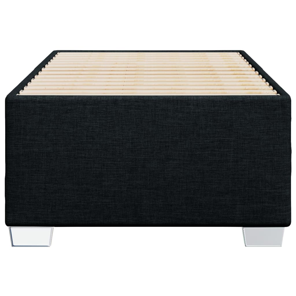 vidaXL Estrutura de cama 90x190 cm tecido preto