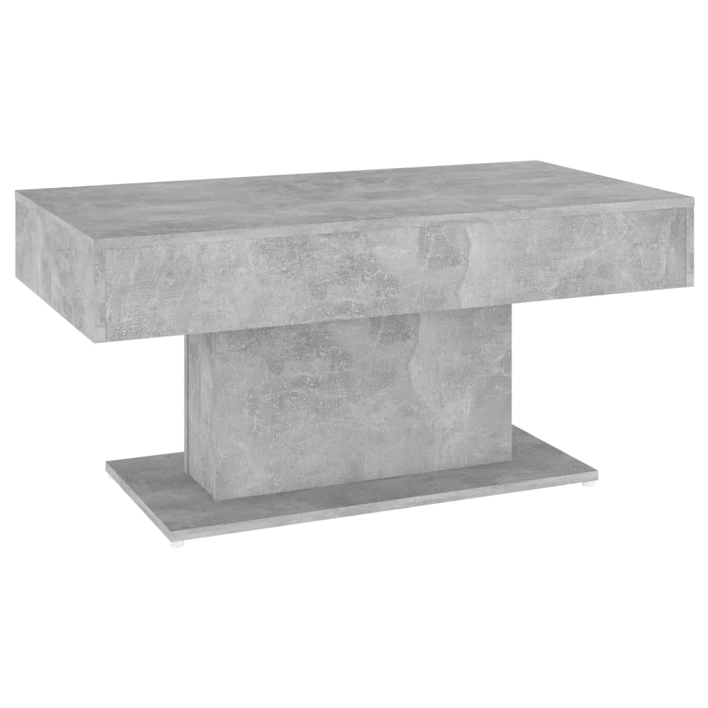 vidaXL Mesa de centro 96x50x45 cm derivados madeira cinzento cimento