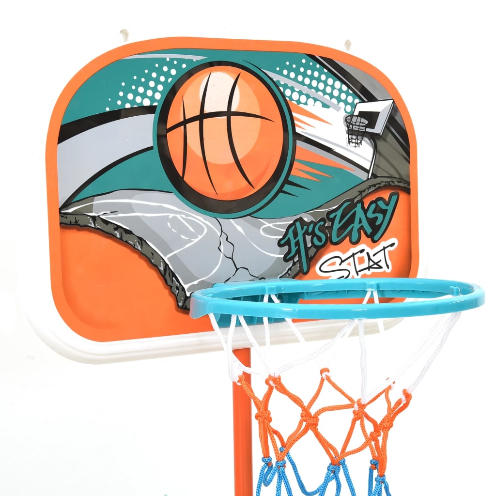 vidaXL Conjunto jogo de basquetebol portátil ajustável 133-160 cm