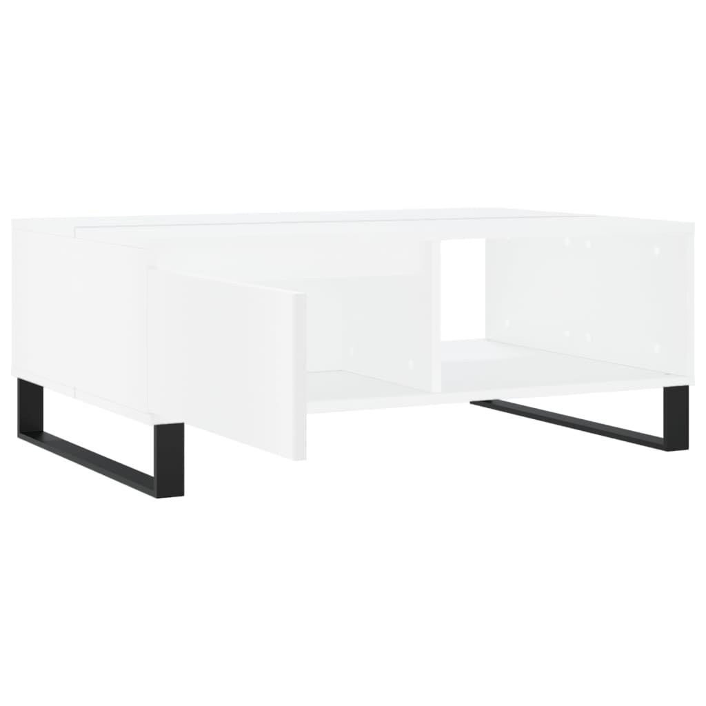 vidaXL Mesa de centro 90x60x35 cm derivados de madeira branco