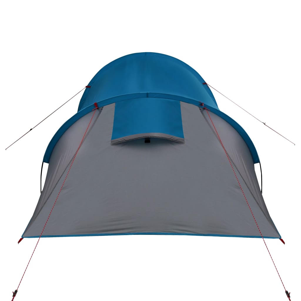 vidaXL Tenda de campismo p/ 4 pessoas 360x135x105 cm tafetá 185T azul