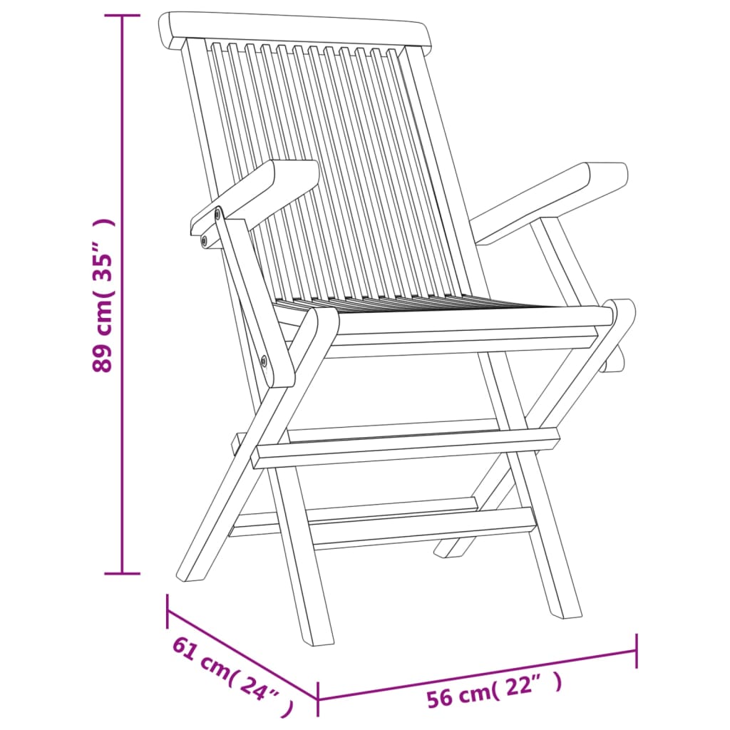 vidaXL 7 pcs conjunto de jantar p/ jardim madeira de teca maciça cinza