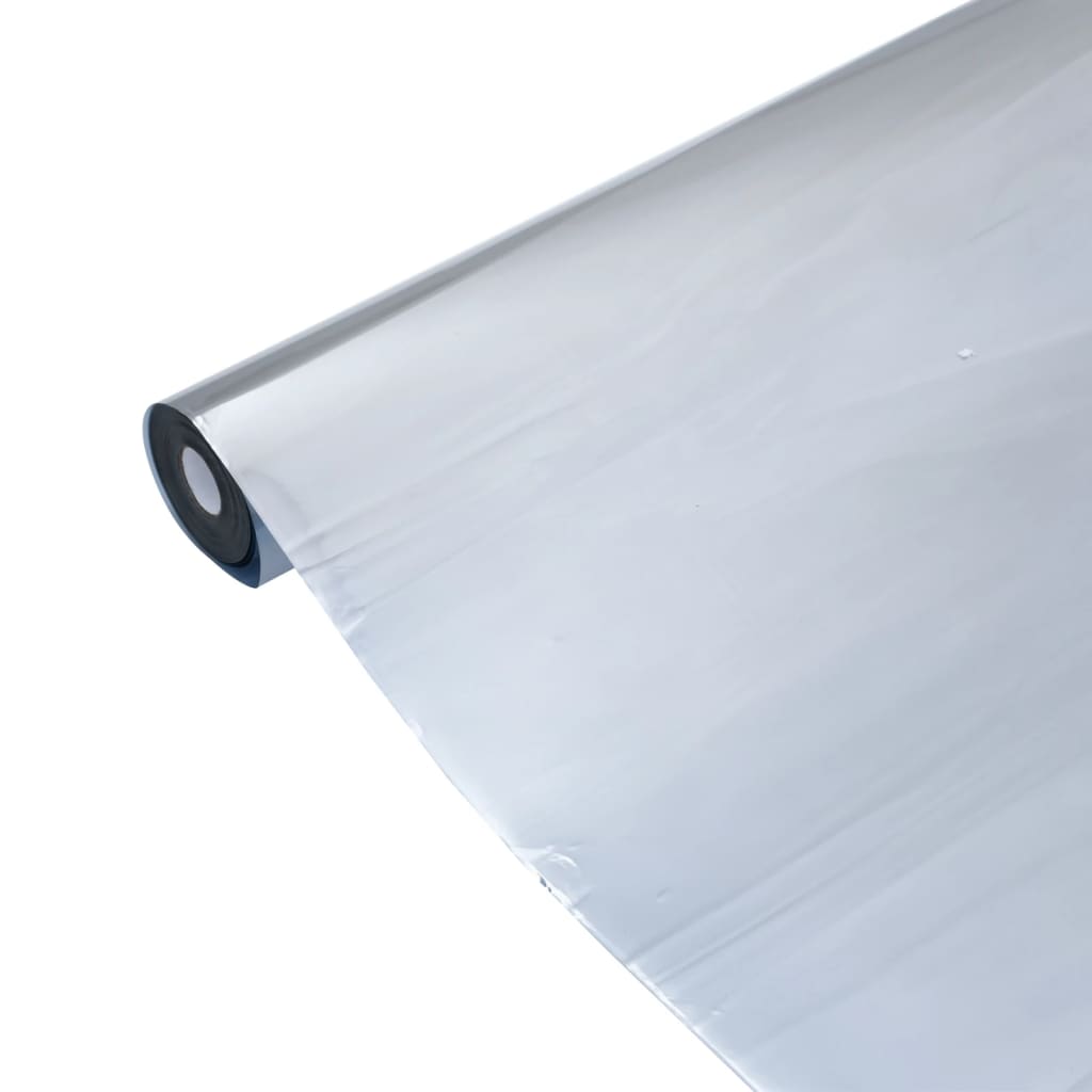 vidaXL Película solar efeito refletor estático 90x500 cm PVC prateado