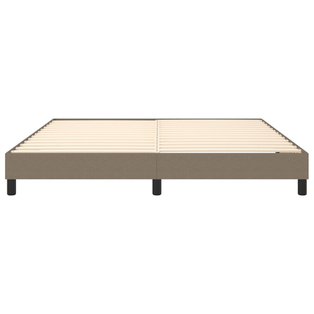 vidaXL Estrutura de cama 180x200 cm tecido cinza-acastanhado