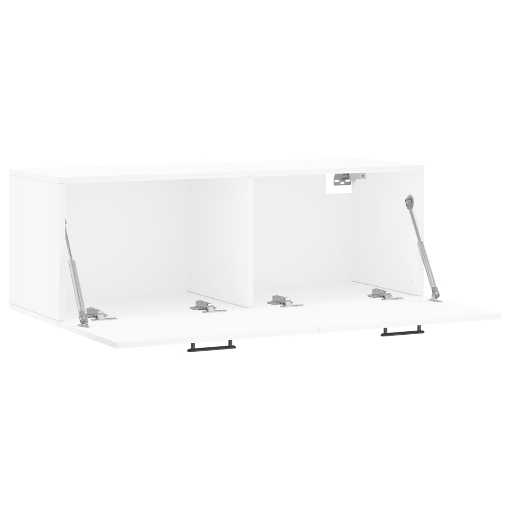 vidaXL Armário parede 100x36,5x35 cm derivados de madeira branco