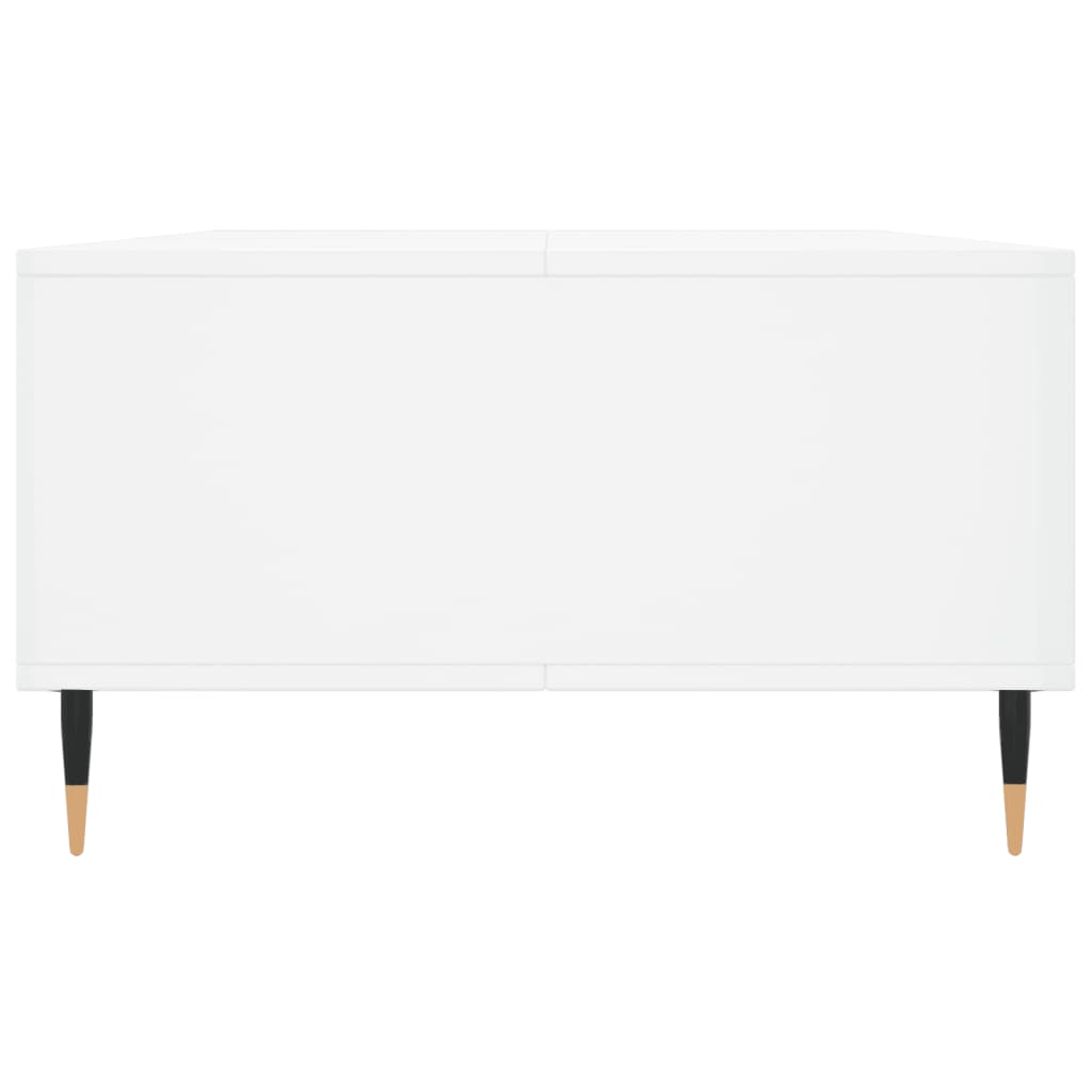 vidaXL Mesa de centro 104x60x35 cm derivados madeira branco brilhante