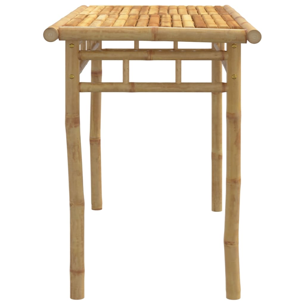 vidaXL Mesa de jantar para jardim 110x55x75 cm bambu