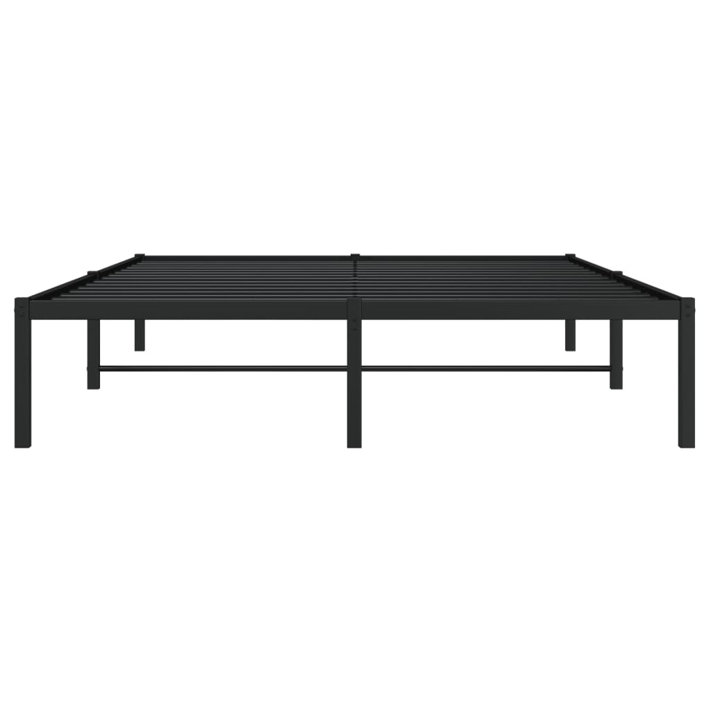 vidaXL Estrutura de cama 140x190 cm metal preto