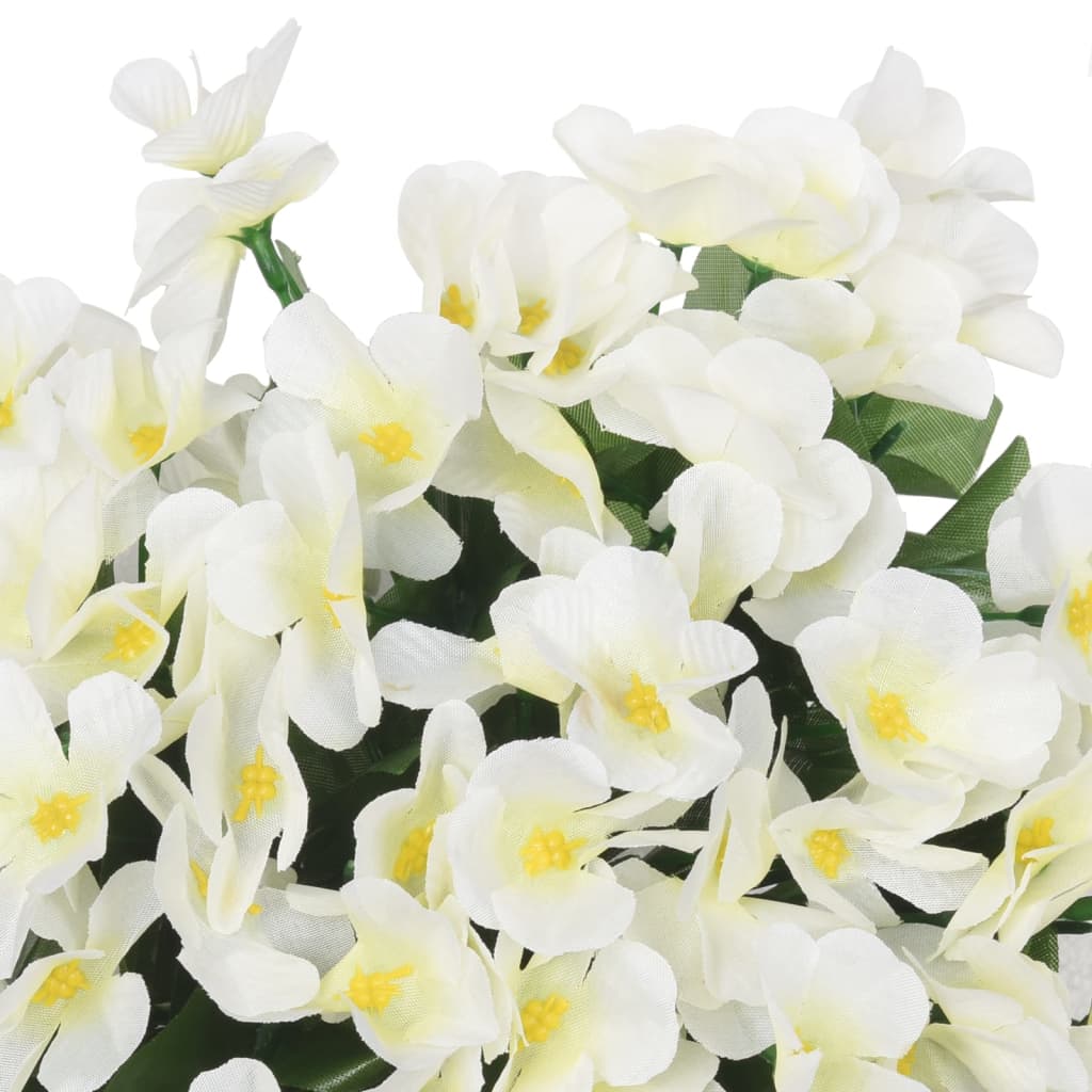 vidaXL Grinaldas de flores de Natal 3 pcs 85 cm branco