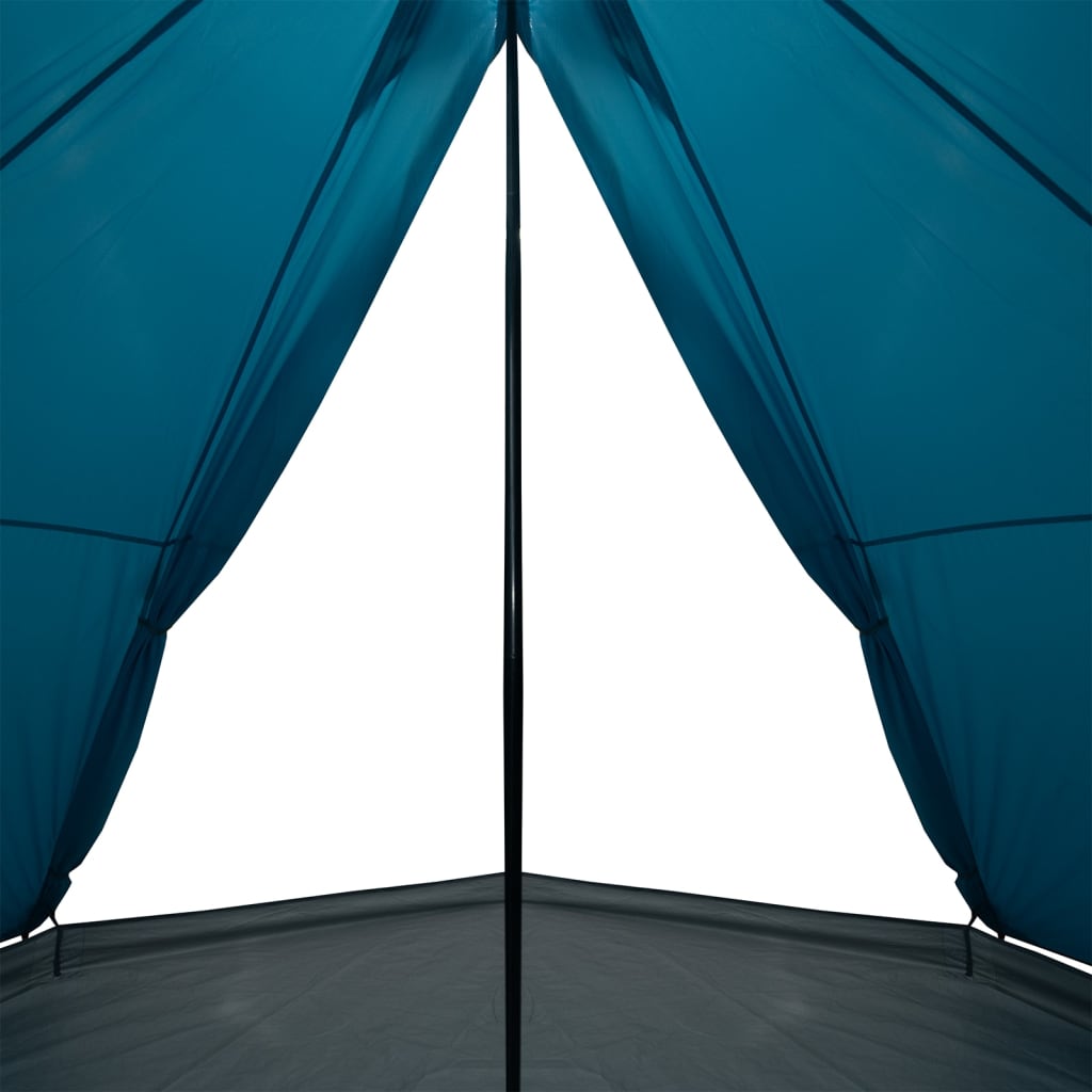 vidaXL Tenda familiar tipi para 8 pessoas impermeável azul