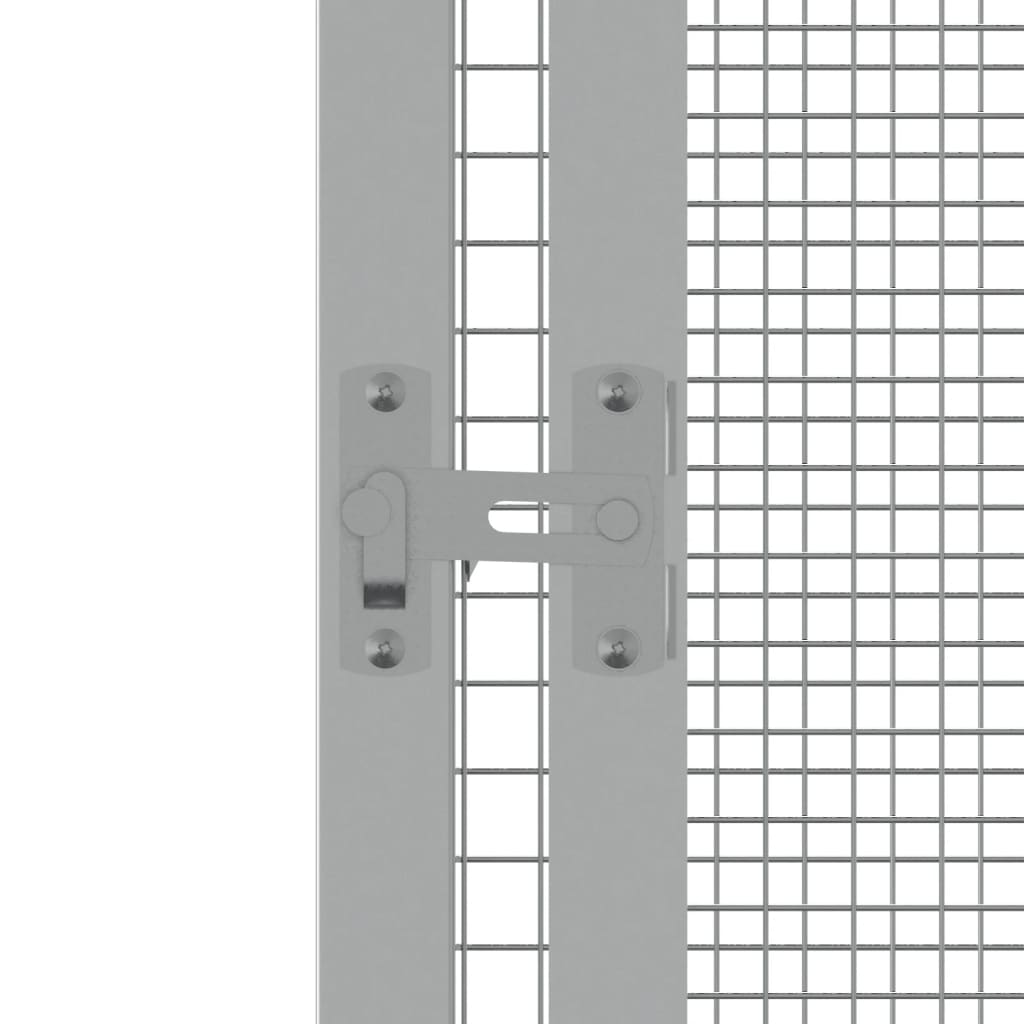 vidaXL Gaiola pássaros 302,5x324,5x211,5 cm aço galvanizado antracite