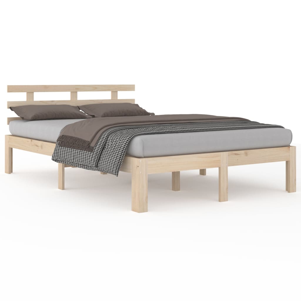 vidaXL Estrutura de cama super king 180x200 cm madeira maciça