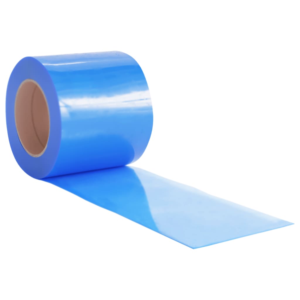 vidaXL Cortina de porta 200 mm x 1,6 mm 50 m PVC azul