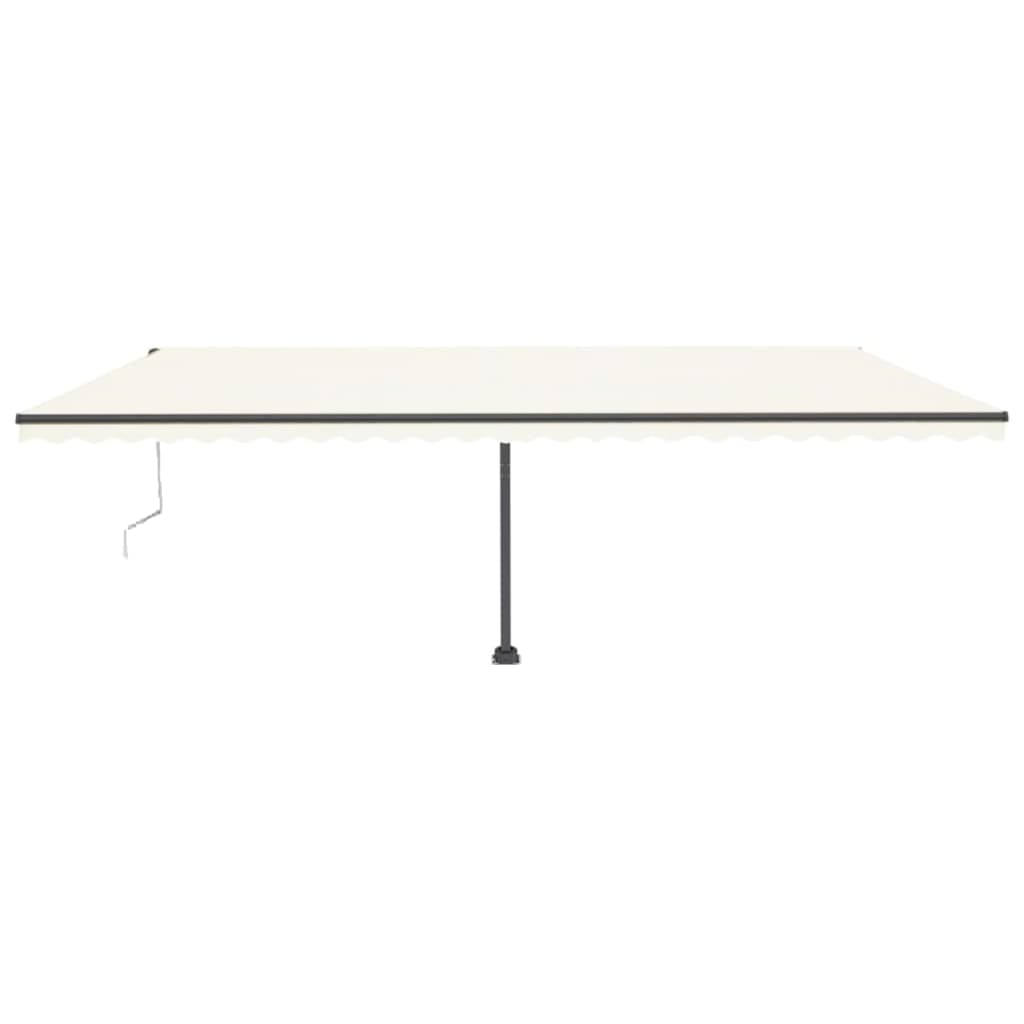 vidaXL Toldo automático independente 600x300 cm cor creme