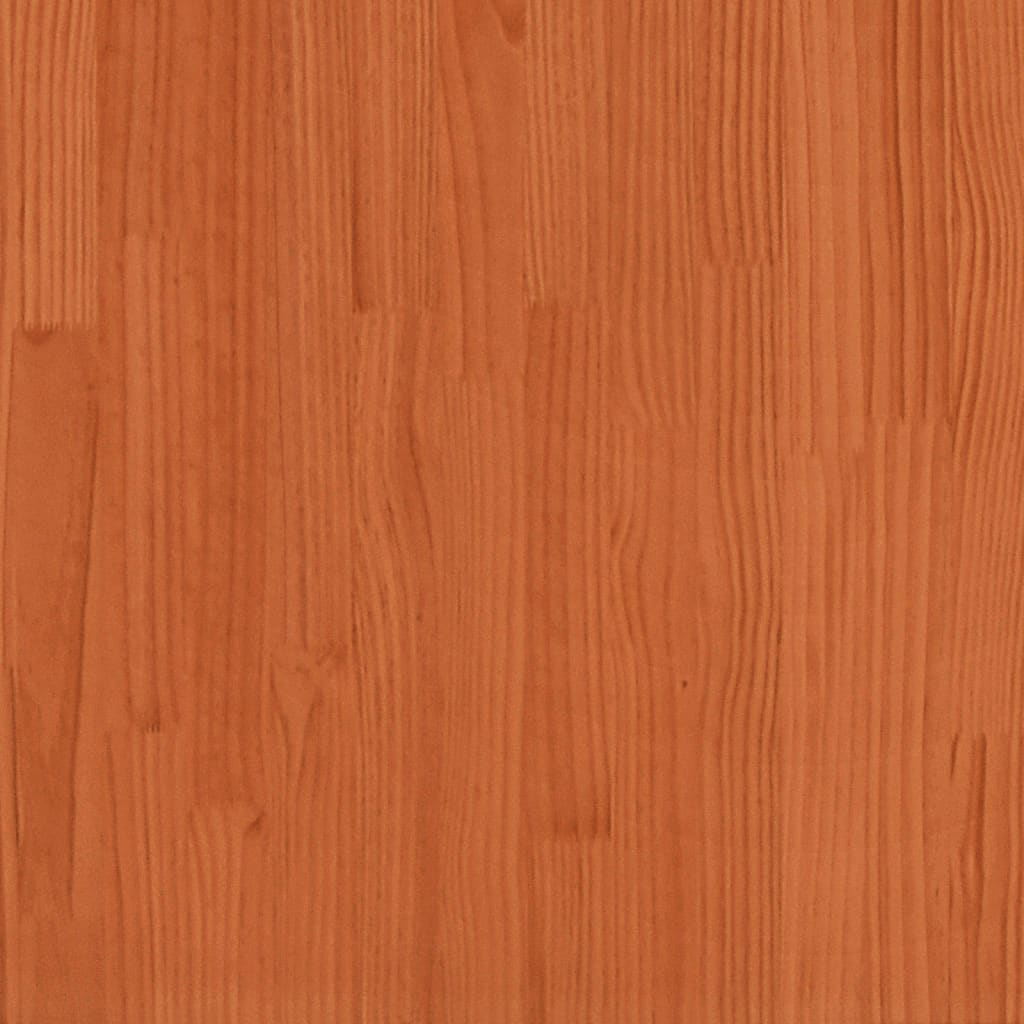 vidaXL Cabeceira 135 cm madeira de pinho maciça castanho-mel