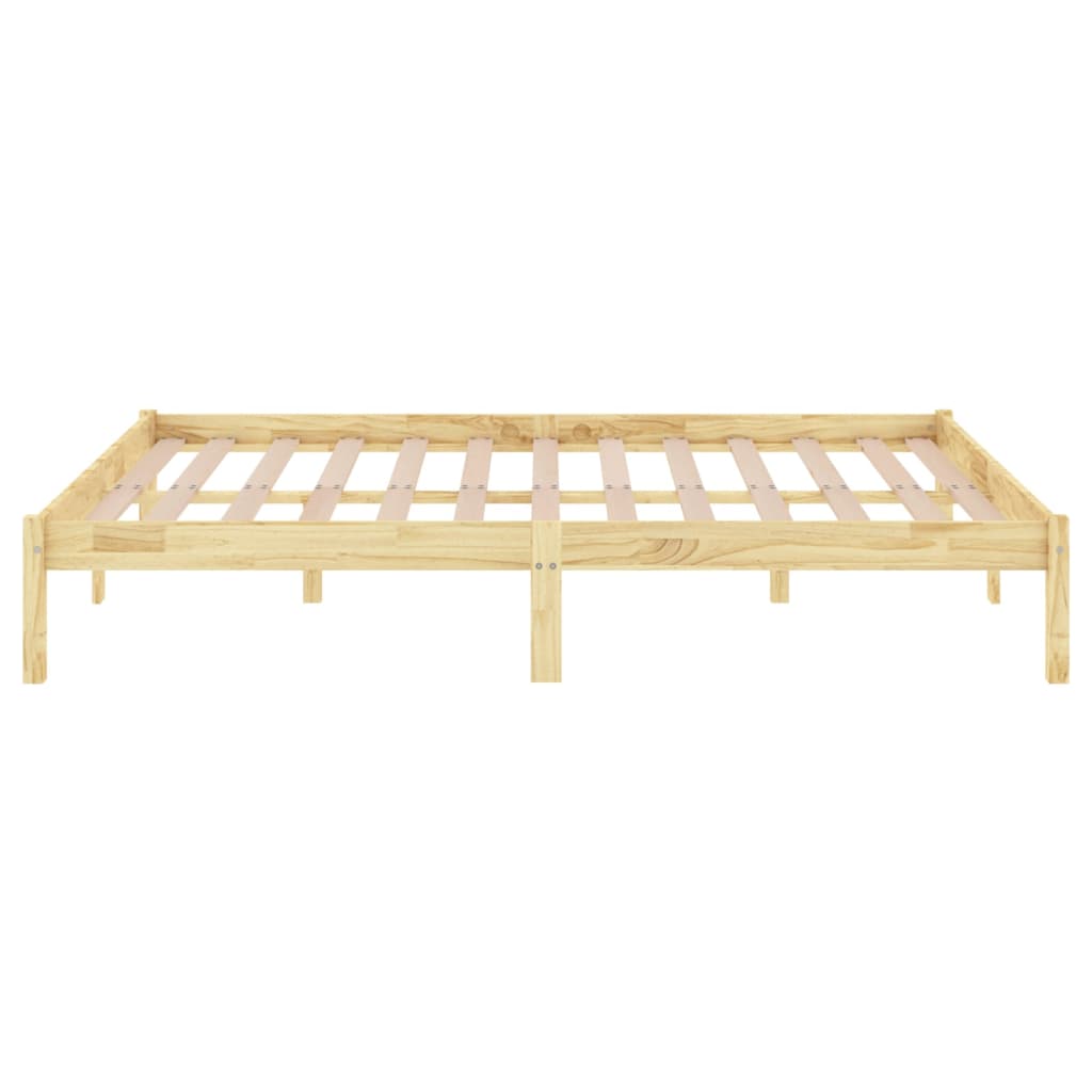 vidaXL Estrutura de cama pequena casal 120x190 cm pinho maciço