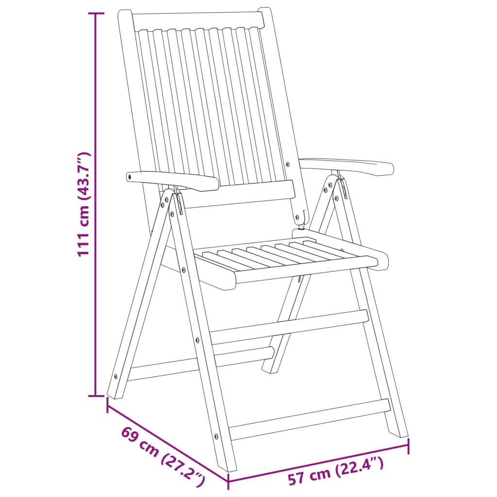 vidaXL Conjunto de jantar p/ jardim 5 pcs madeira de acácia maciça