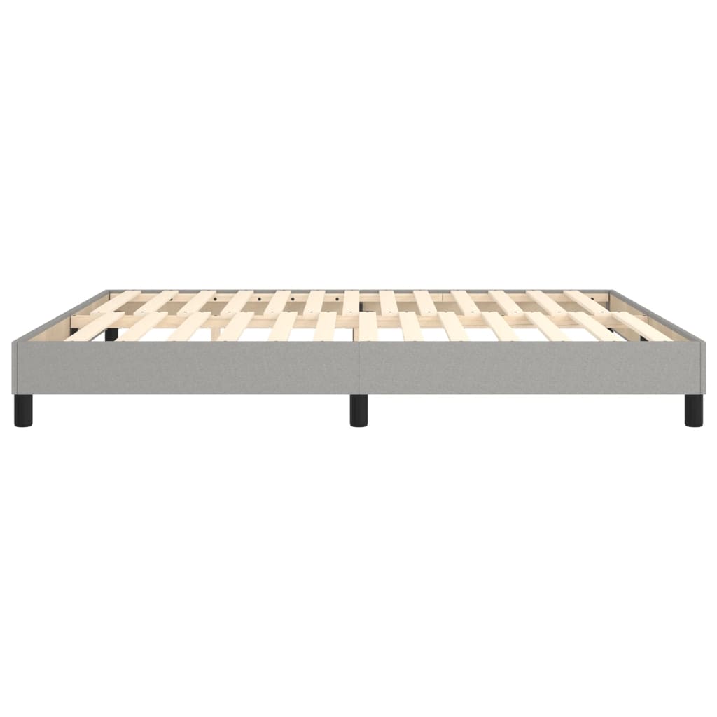 vidaXL Estrutura de cama 160x200 cm tecido cinza-claro