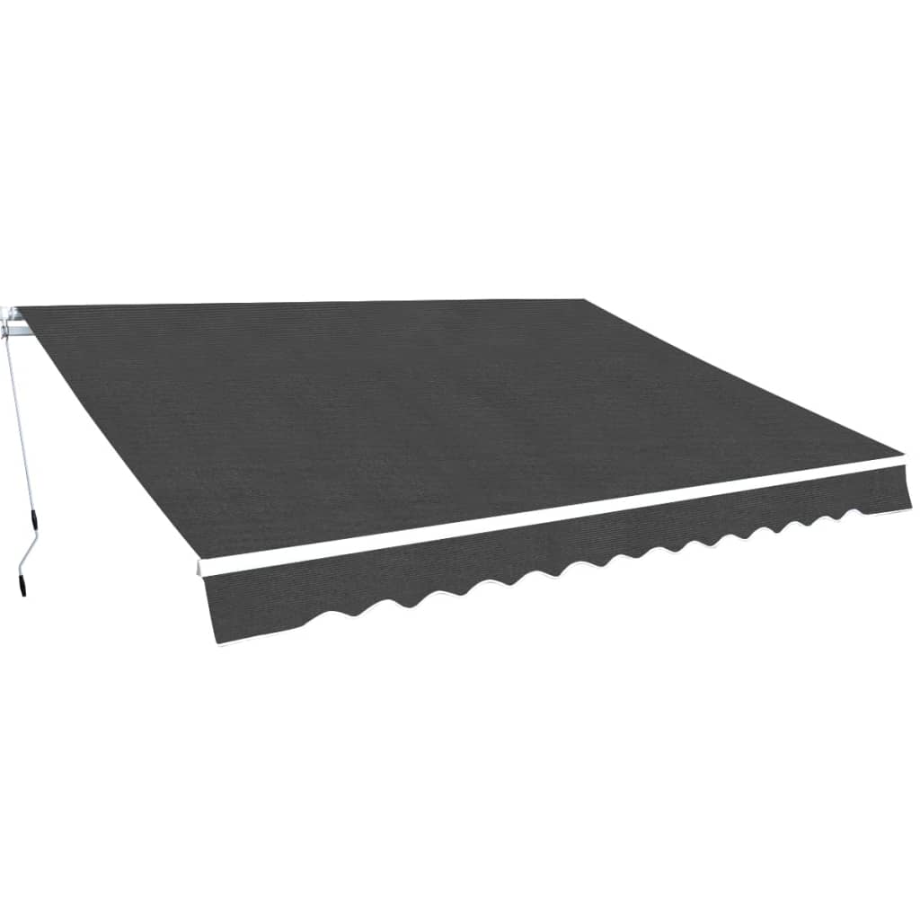 vidaXL Toldo dobrável manual 500 cm antracite