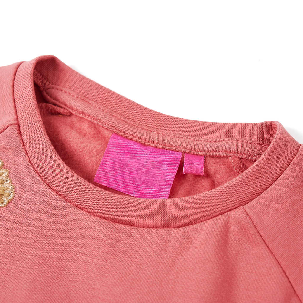 Sweatshirt para criança rosa-velho 128