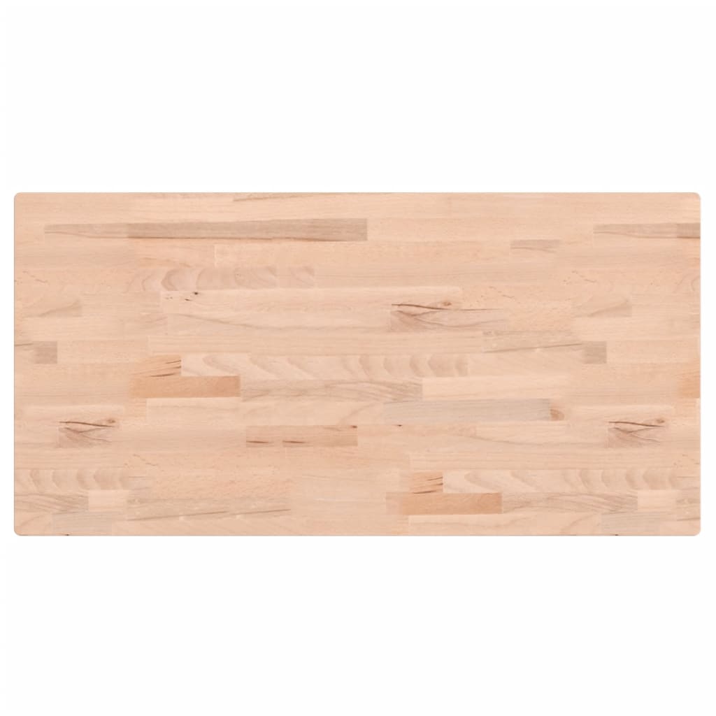 vidaXL Bancada para casa de banho 80x40x1,5 cm madeira de faia maciça