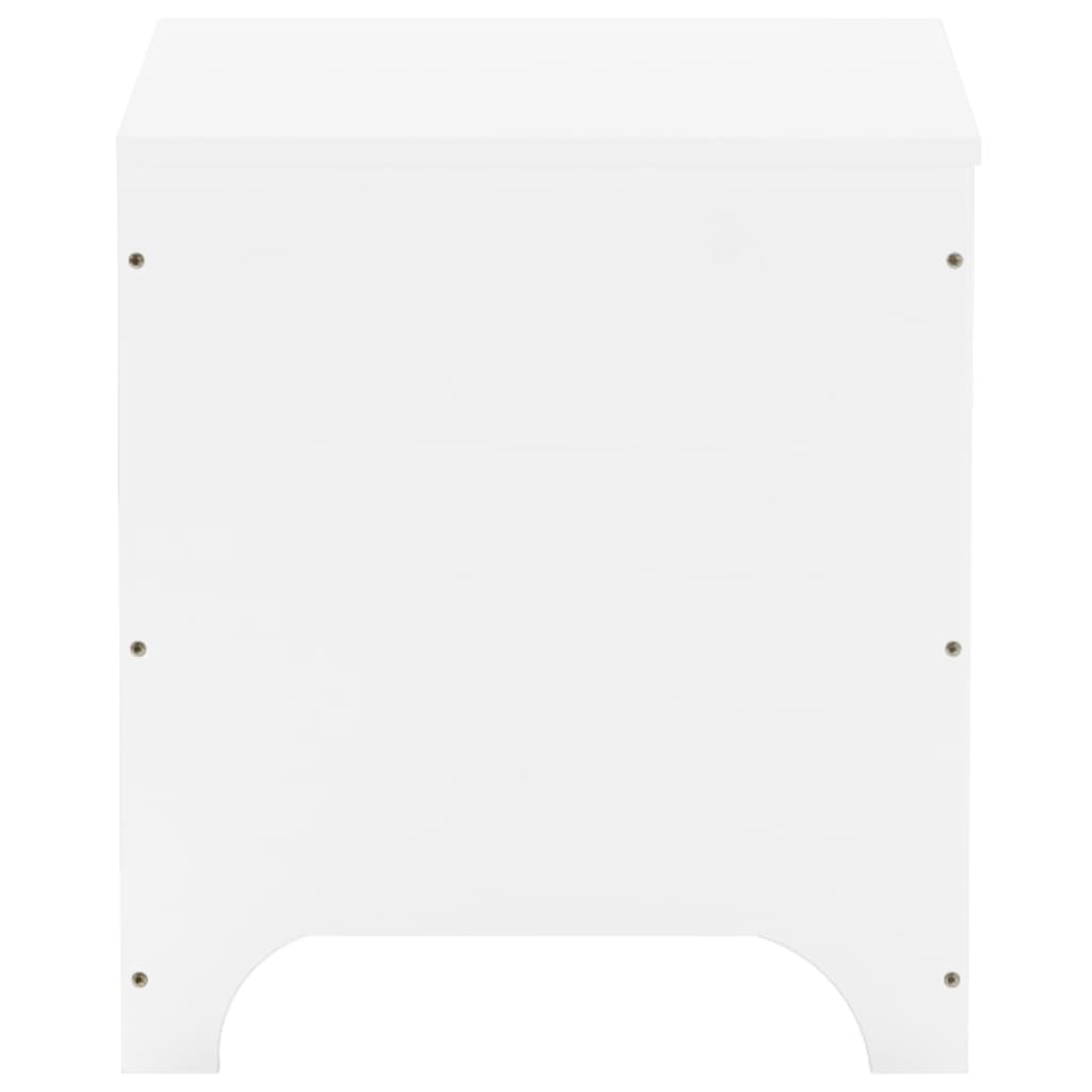 vidaXL Caixa de arrumação c/ tampa RANA 60x49x54cm pinho maciço branco