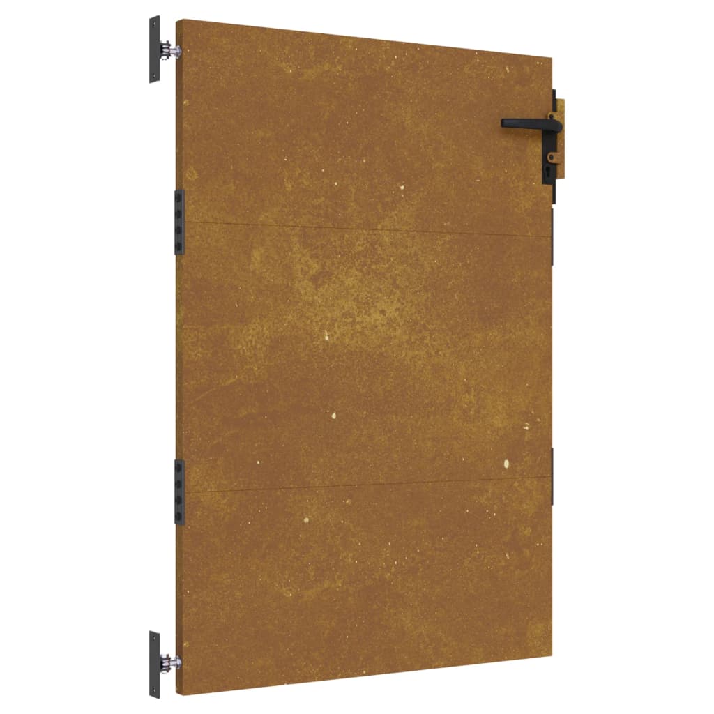 vidaXL Portão de jardim 85x125 cm aço corten