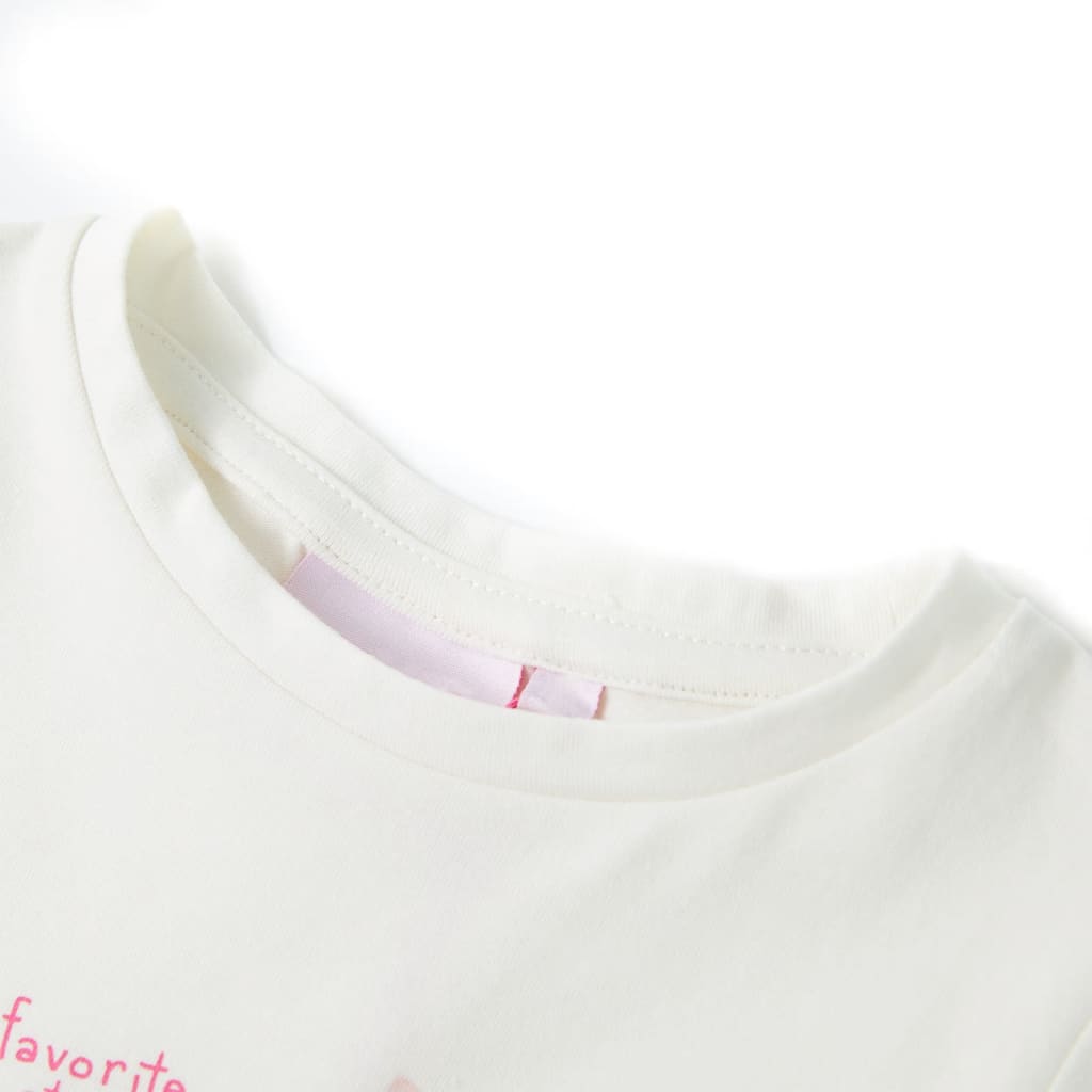 T-shirt infantil cor cru 116