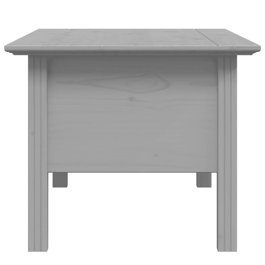 vidaXL Mesa de centro BODO 100x55x46 cm madeira pinho maciça cinzento