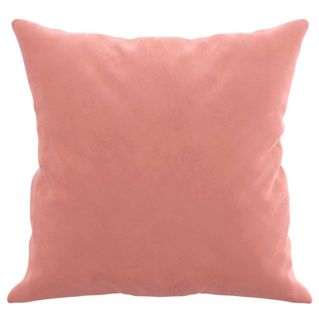 vidaXL Almofadas decorativas 2 pcs 40x40 cm veludo rosa